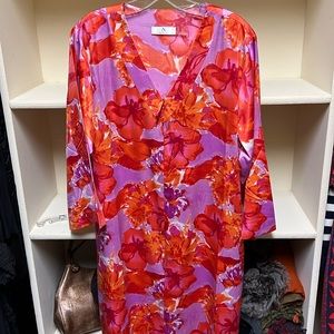Natori zip up caftan